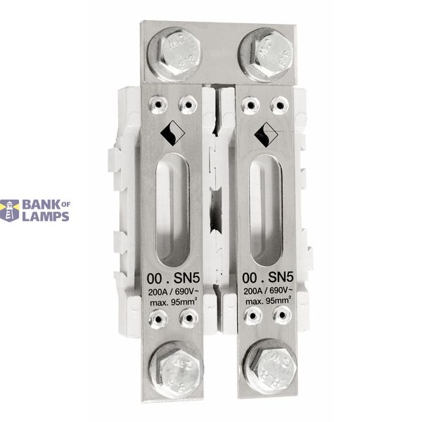 HRC-neutral-conductor size 00, 2-pole, 4 x M8 image 1