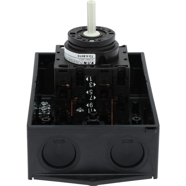 T3-4-8410/I2 Star-delta switches, T3, 32 A, surface mounting, 4 contact unit(s), Contacts: 8, 60 °, maintained, With 0 (Off) position, 0-Y-D, Design number 8410 image 7