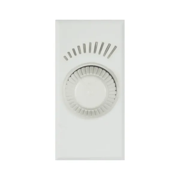 UNIVERSAL DIMMER 3-120W, REGULATION WITH ROTARY POTENTIOMETER - WHITEK SERIES, WHITE COLOR MATT FINISH - 1 MOD. image 1