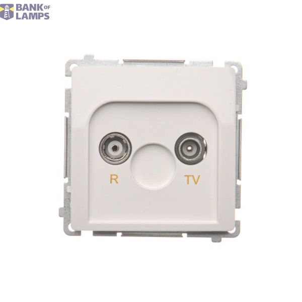 RTV final aerial socket for pass-through socket, atten.: 10dB, white image 1