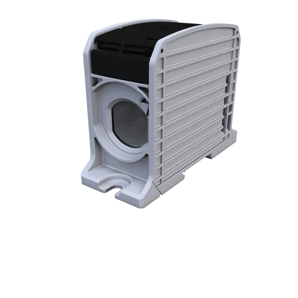 STB 300 Rail-mounted terminal block Al/Cu 87910 SIMBLOCK black image 1