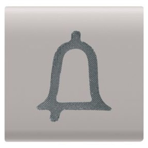 INTERCHANGEABLE BUTTON KEY - 22X22mm - BELL - NATURAL SATIN BEIGE - CHORUSMART image 1