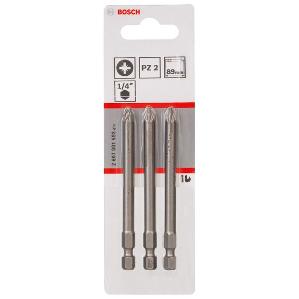 Screwdriver bit Extra Hard PZ 2, 89 mm 3 pcs. image 3