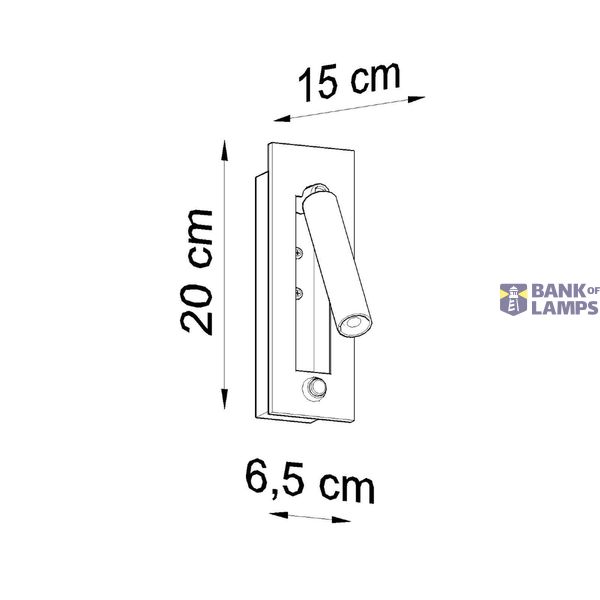 ENIF WALL LAMP BLACK G9 1X40W IP20 image 9