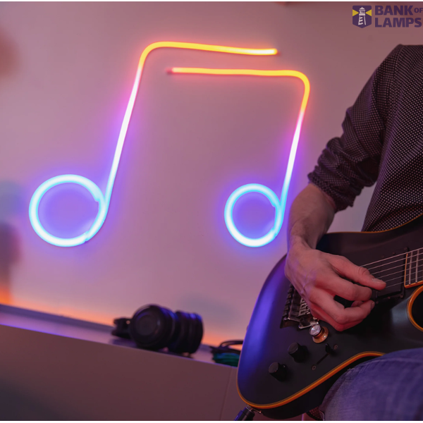 RGB light Flex, 3 meter long starter, White, BT+WiFi, Gen II, IP20, Plug C image 4