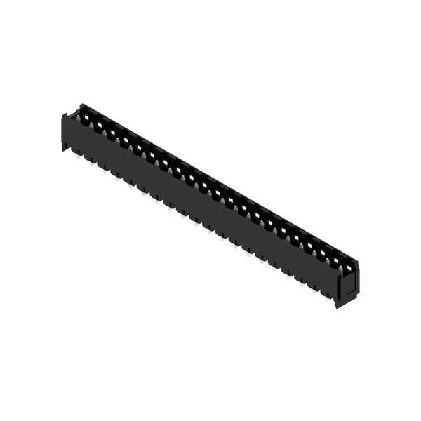 PCB plug-in connector, male header, Dovetails for fixing blocks, THT solder connection, 5.08 mm, Number of poles: 21, 180°, Solder pin length (l): 3.2 mm, tinned, black, Box image 2