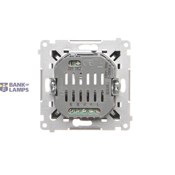 R-TV-SAT final aerial socket, (module), Simon 24, IP20/IP44, black matt image 1