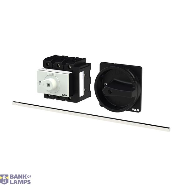 P3 Main switch, 80 A,Rear mounting, 3 pole, Form M4/SVB, Black, Door c image 2
