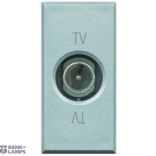 TV + SAT Axolute terminal socket, 2 modules (aluminum) image 1