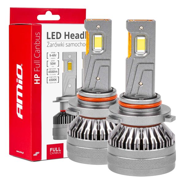 LED Headlights HP Series HB3 9005/HIR1 9011/H10 Canbus AMiO-03678 image 1