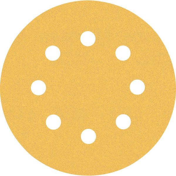 EXPERT C47 Sandpaper Set for Random Orbital Sanders 125 mm, 8 holes, G 6/12/24 6-pc image 1