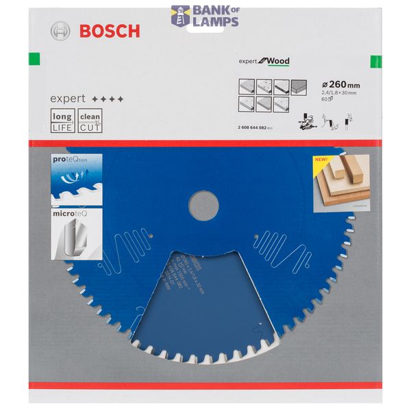 Circular saw blade Expert for Wood 260 x 30 x 2,4 mm, 60 image 2