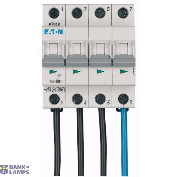 MCB 6kA 4P 16A B-kar FLEX bottom image 1