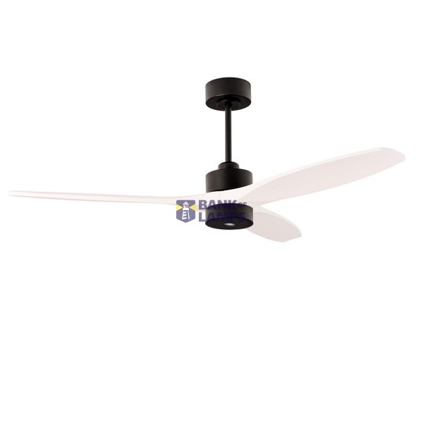 Fan Stem Evo ø1320mm Play Black with White Blades image 1