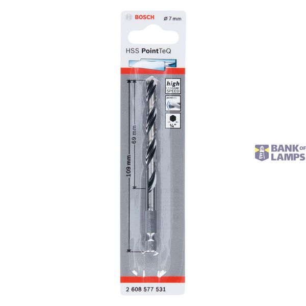 HSS PointTeQ Hex Drill Bit 7.0mm 1 pcs. image 2