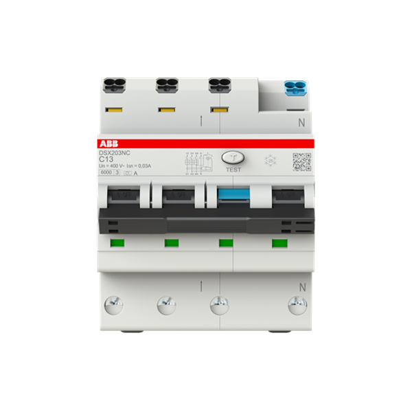 DSX203NCA-C13/0.03 RCBO 6kA, 3P+N, Type A, C 13, 30mA image 1