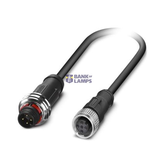 SAC-4P-P12MS/ 0,6-PUR/M12FS - Sensor/actuator cable image 1