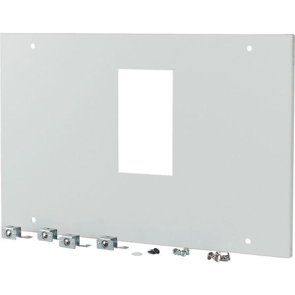 XMN44F04C Front plate, NZM4, 4p, fixed version, W=425mm, grey image 3