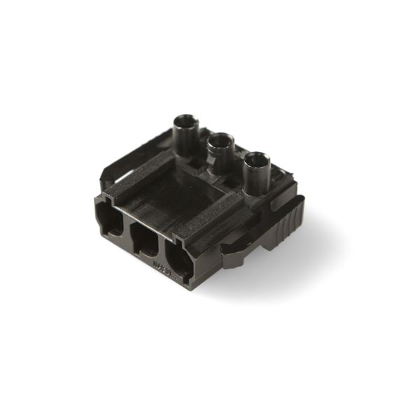 Coupler 3-p plug, blk image 1