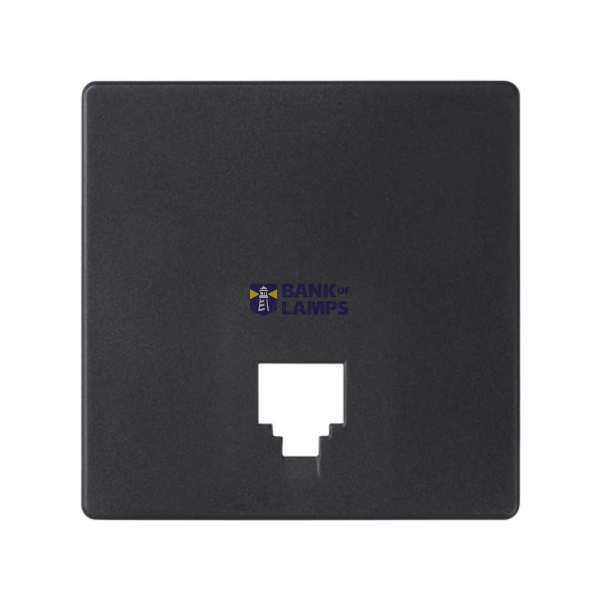 Telephone socket cover, Graphite image 1