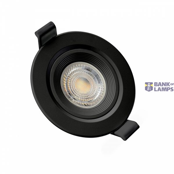 FIALE CORE FLAT GU10 IP20 FI90X26MM BLACK ROUND ADJUSTABLE image 1