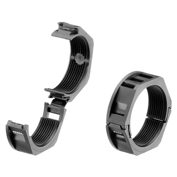 Deelbare contramoer; zwart image 1