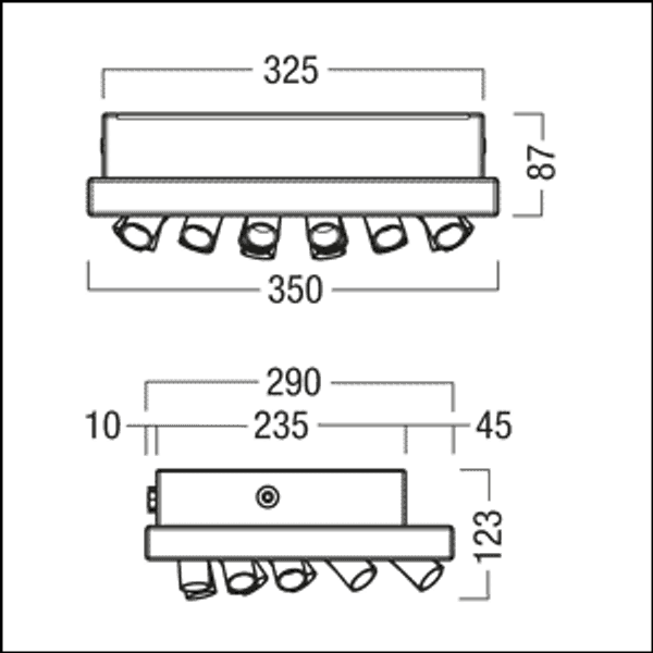 SUSY 30P 5000-830 FLB LDO FX CHMM - Path luminaire image 2