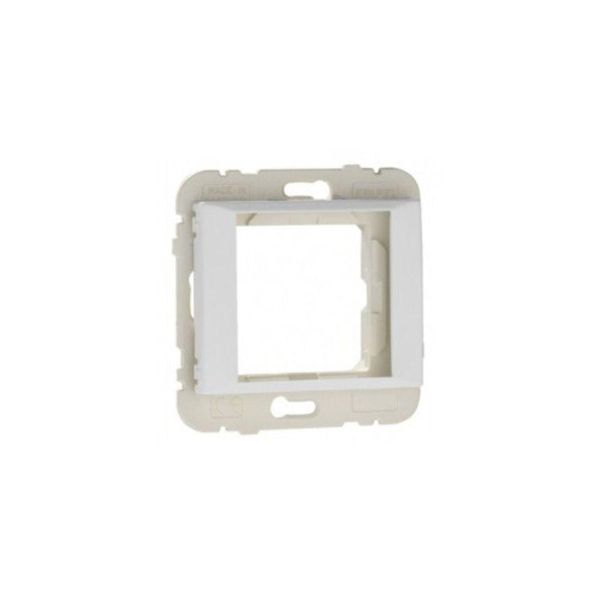 UNIV COVER RING/ADAPT F/45X45 MOD WHITE image 1