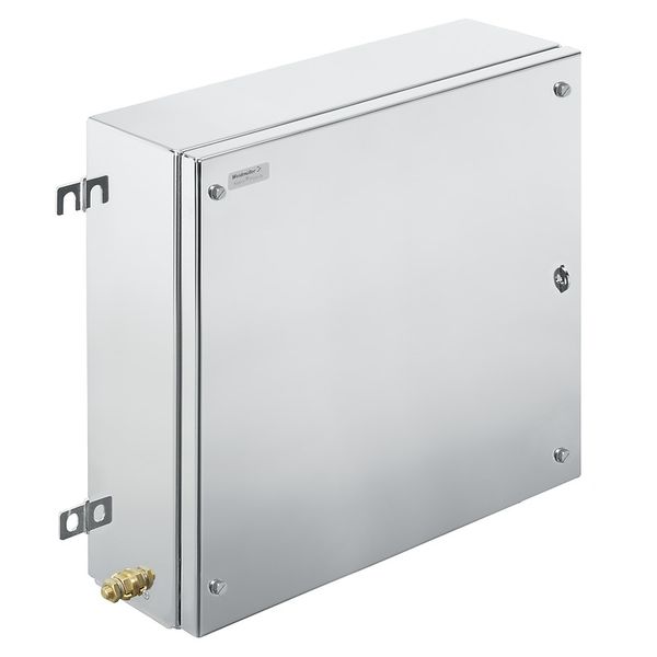 Klippon TB MH (Terminal Box - Multi Hinge), Empty enclosure, stainless steel enclosure, Height: 406 mm, Width: 406 mm, Depth: 150 mm, Material: Stainless steel 1.4404 (316L), electropolished, silver image 1