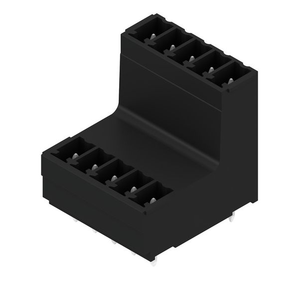 PCB plug-in connector, male header, closed side, THT/THR solder connection, 3.81 mm, Number of poles: 10, 180°, Solder pin length (l): 3.2 mm, tinned, black, Box image 4