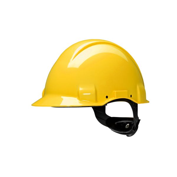 3M™ Hard Hat, Uvicator, Pinlock, Dielectric 440v, Yellow, G3001CUV-GU image 1