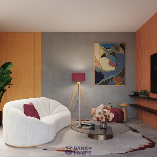 Floor lamp NATT burgundy image 5