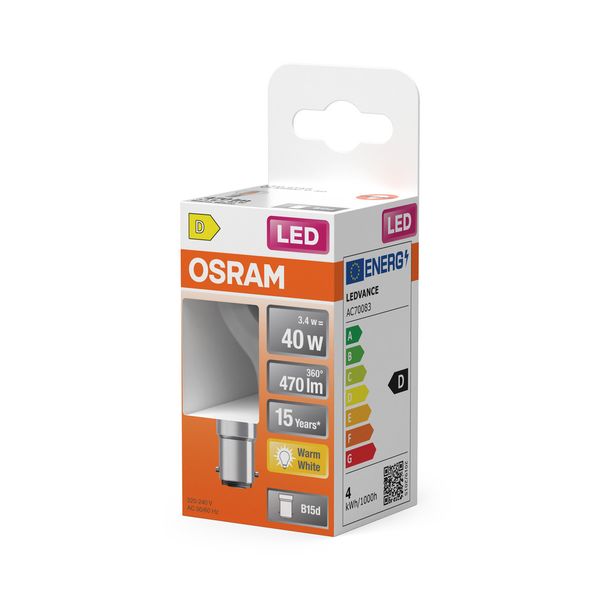 LEDSCLP40 3,4W/827 230V FIL B15DFS1OSRAM image 2
