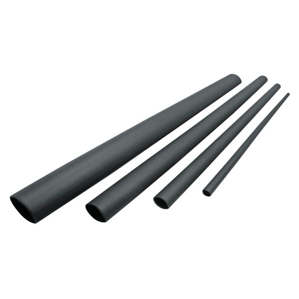 Thin wall heat shrinkable tubing with glue (black) 20 m. /PCG RTCK_6-2-C/1 image 1