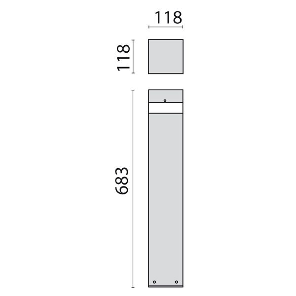 Q-LIGHT12 S/W 4000K GREY image 7