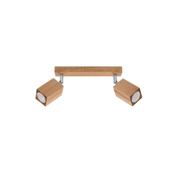 CEILING LAMP KEKE 2 OAK GU10 2X40W IP20 image 1