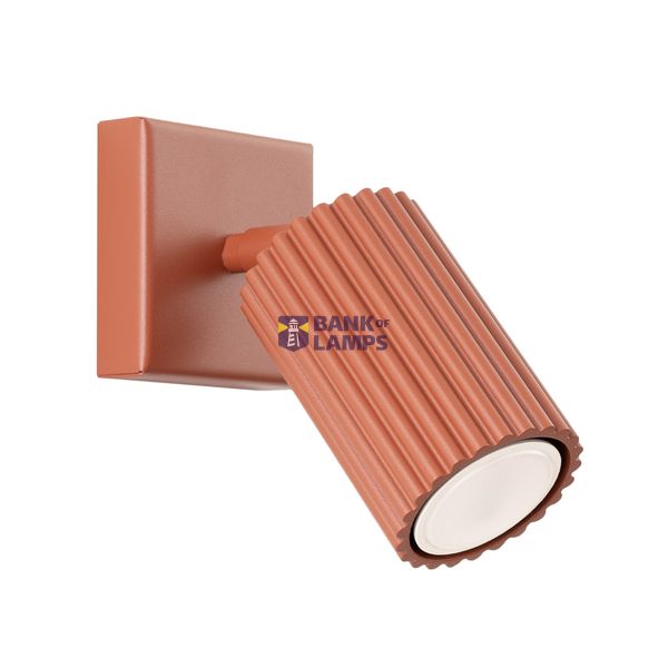 WALL Sconce LAMP WITH MOVABLE REFLECTOR, KARBON ORCHA FAMILY RED GU10 image 2