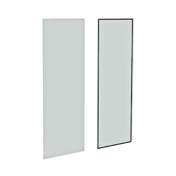 Side panels (pair) H=2200 D=400 mm sheet steel RAL7035 image 1