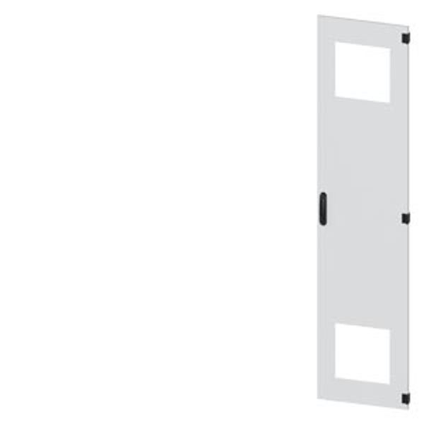 SIVACON, door, right, with cutout for filter fan, with ventilation openings image 1