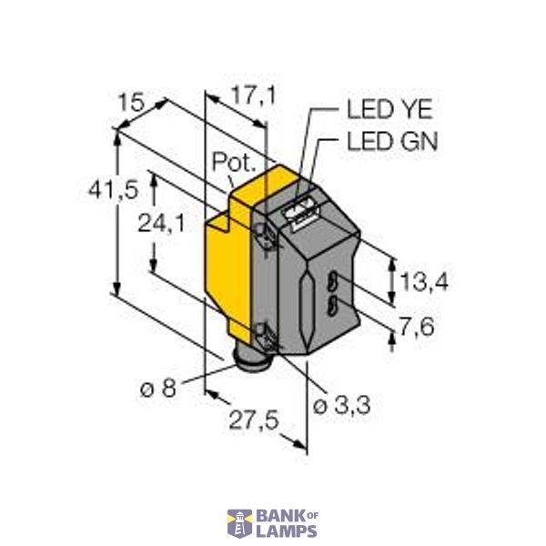 Photoelectric Sensor Photoelectric Sensor for Plastic Fibers   QS18VP6FPQ7 image 2