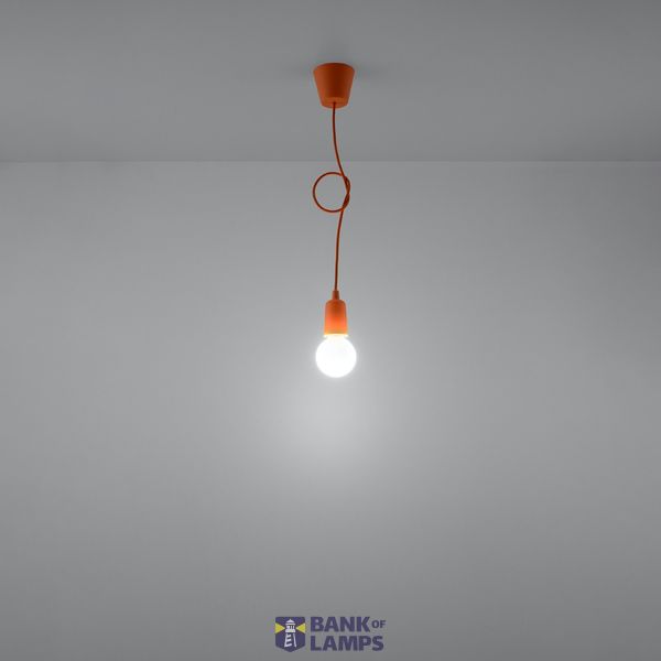 Hanging lamp DIEGO 1 orange E27 1x60W IP20 image 9