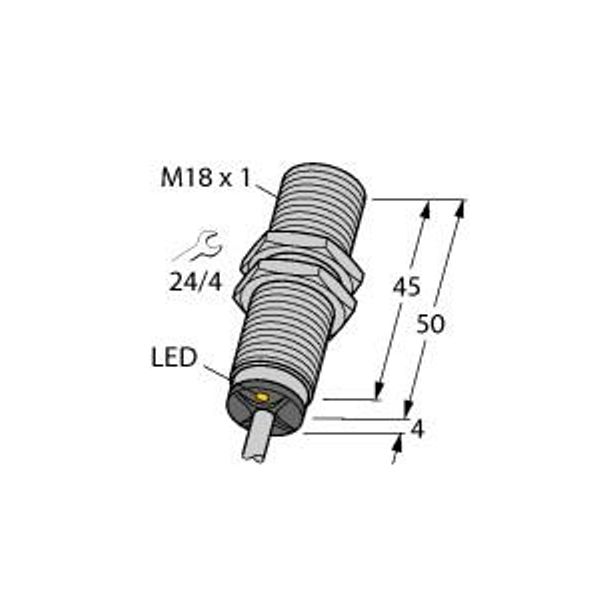 Inductive Sensor   BI7-M18-AD4X image 1