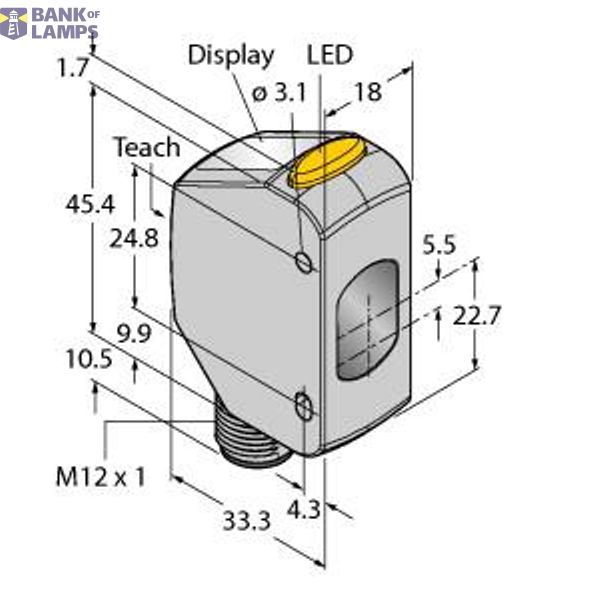 Photoelectric Sensor For Clear Object Detection   Q4XFNCOD310-Q8 image 2