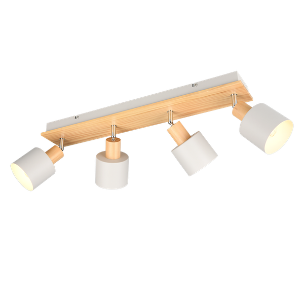 Shanti spot 4-pc E14 warm grey/wood image 1