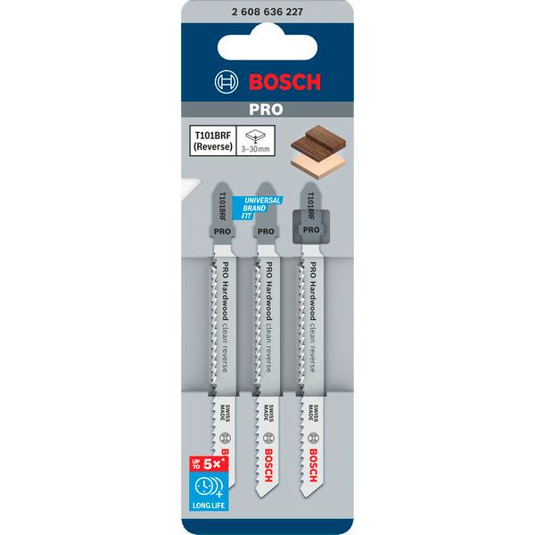 Jigsaw blade T 101 BRF Clean for Hard Wood 3 pcs. image 2