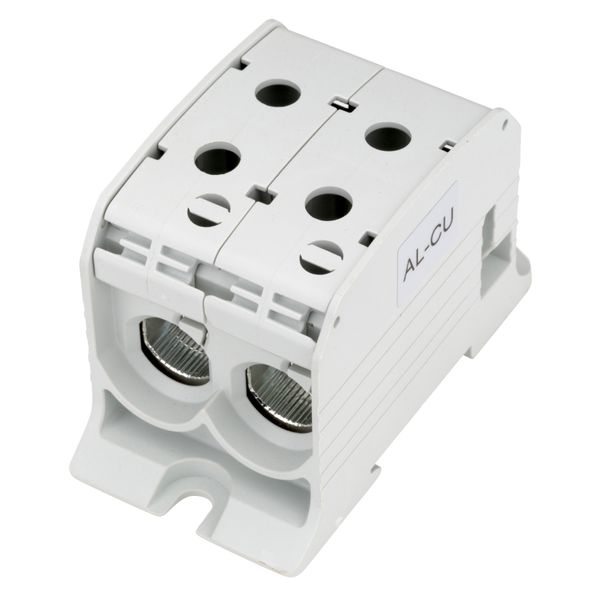 Aluminium /Copper terminal, 1-pole Double grey, 95mmý image 2