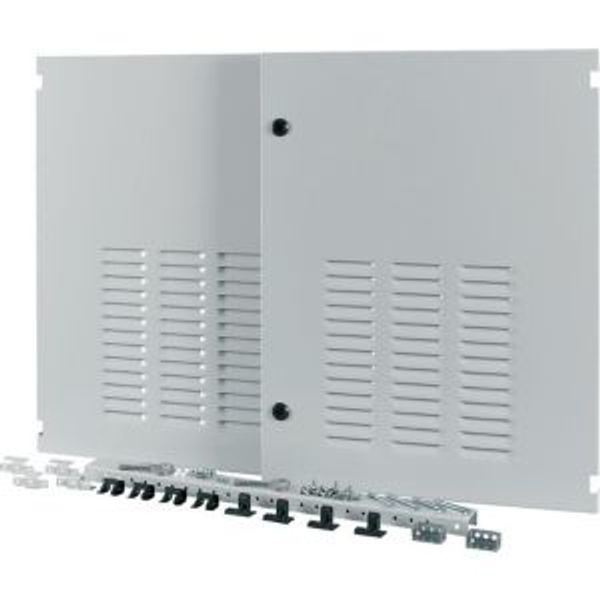 XTSZDSQV4-H700W1100 Section wide door, ventilated, right, HxW=700x1200mm, IP42, grey image 2