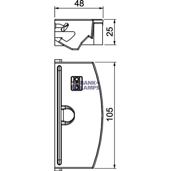 Cord outlet with dust protection seal Polyamide Iron grey RAL 7011 image 2