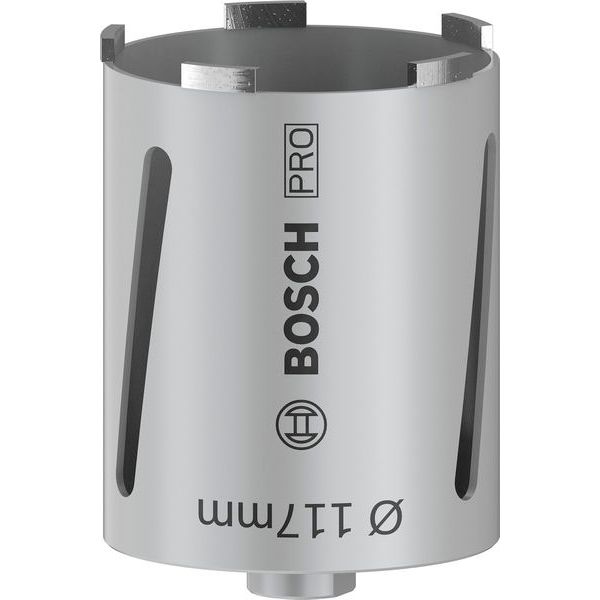 Diamond dry core cutter G 1/2" 117 mm, 150 mm, 6 segments, 7 mm image 1