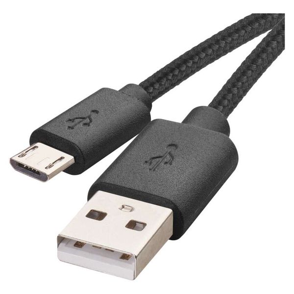 USB cable 2.0 A/Male - micro B/Male 2m black image 1